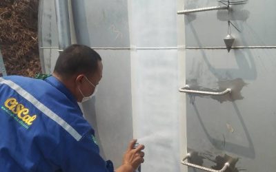 จัดทำสเกลของถังบรรจุน้ำมัน ณ โรงไฟฟ้าชีวมวล จ.สระแก้ว