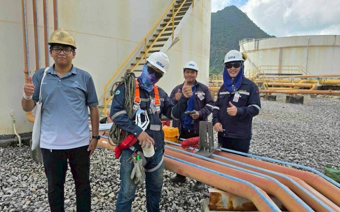 ตรวจสอบปริมาตรความจุ ถังบรรจุน้ำมันเชื้อเพลิงเพื่อการผลิตไฟฟ้า จังหวัดนครศรีธรรมราช
