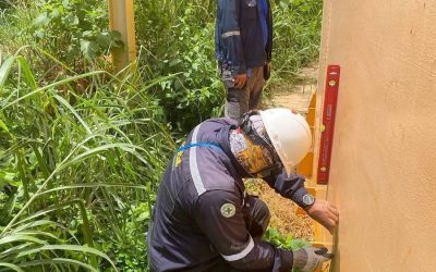 ตรวจสอบปริมาตรความจุประจำถัง ของถังทรงกระบอกแนวตั้ง  ร่วมกับเจ้าหน้าที่ราชการ  ณ จังหวัดกาญจนบุรี