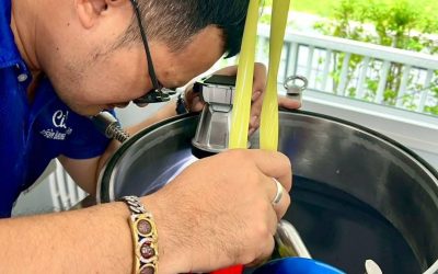 ตรวจสอบปริมาตรถังบรรจุผลิตภัณฑ์เบียร์ ร่วมกับเจ้าหน้าที่กรมสรรพสามิต  ณ กรุงเทพมหานคร