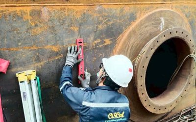 ตรวจสอบปริมาตรความจุของถังบรรจุสุรา  ณ โรงงานสุรา  จังหวัดบุรีรัมย์