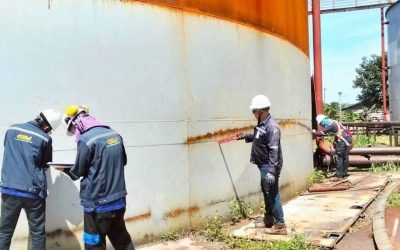 ตรวจสอบปริมาตรความจุประจำถังบรรจุกากน้ำตาล  ณ โรงงานผลิตเครื่องดื่ม  จังหวัดปราจีนบุรี